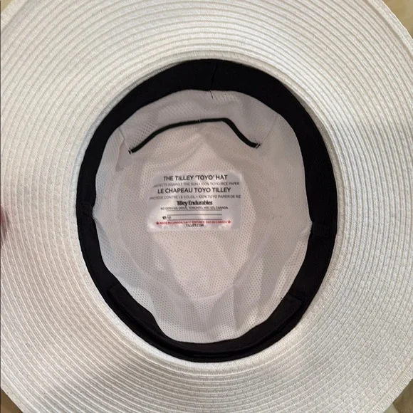 Tilley “Toyo” White and Black Wide Brim Sun Hat - Picture 4 of 5